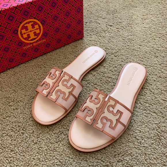 NEW 8 Tory Burch Ines Mesh Slide Pink - Picture 5 of 11